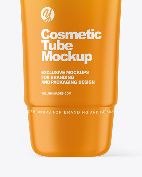 Matte Cosmetic Tube Mockup