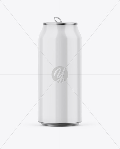 Opened Metallic Can W/ Glossy Finish Mockup