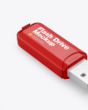 Plastic USB Flash Drive Mockup