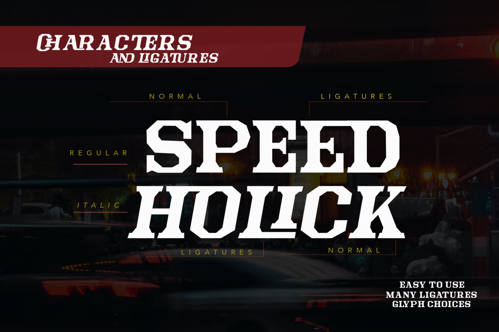 Speed Holick Typeface Speed Holick Typeface