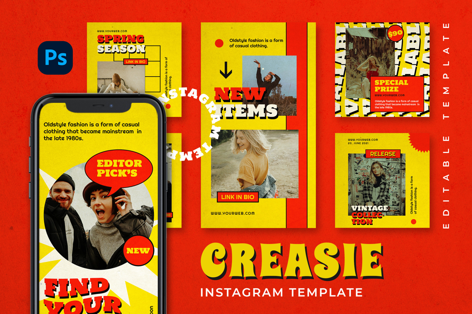 Creasie Instagram Template Creasie Instagram Template