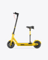 Electric Scooter Mockup with Seat - Side View