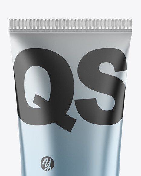 Metallic Cosmetic Tube Mockup Metallic Cosmetic Tube Mockup