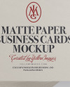 Matte Paper Business Cards Mockup