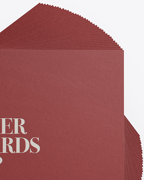 Matte Paper Business Cards Mockup