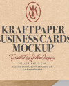 Kraft Paper Business Cards Mockup