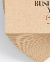 Kraft Paper Business Cards Mockup