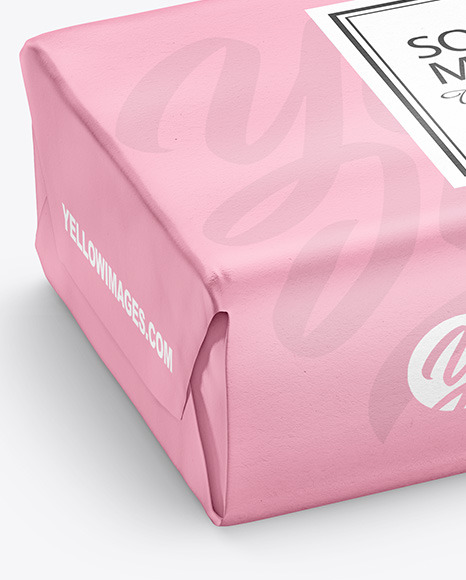 Paper Soap Bar Package Mockup