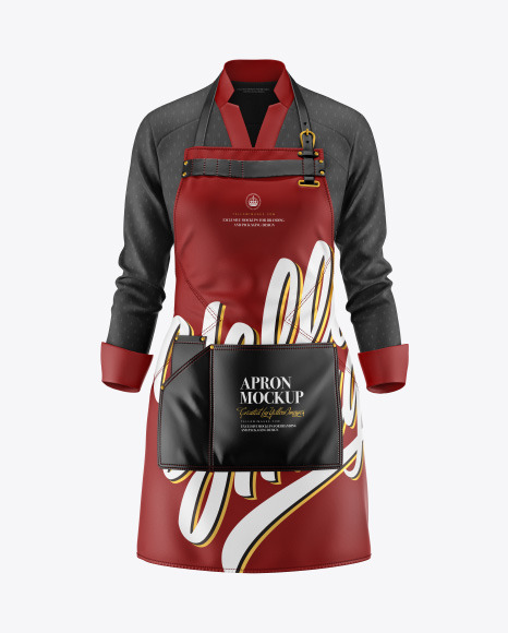 Apron With Shirt Mockup