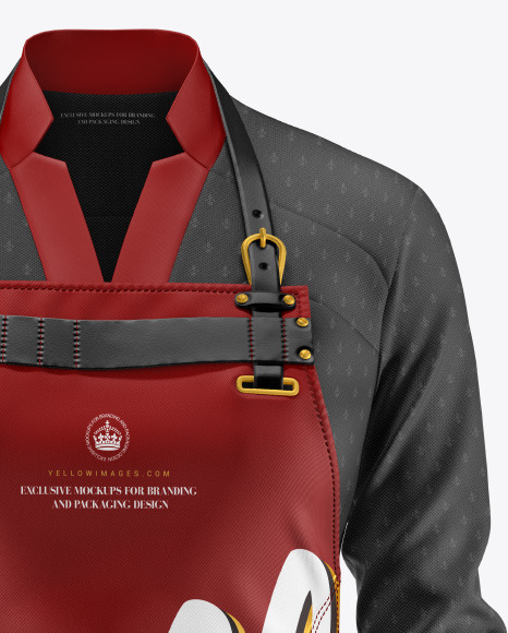 Apron With Shirt Mockup