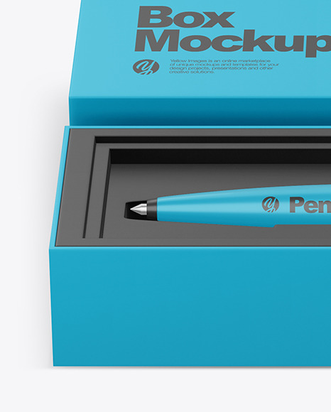 Matte Pen in Box Mockup