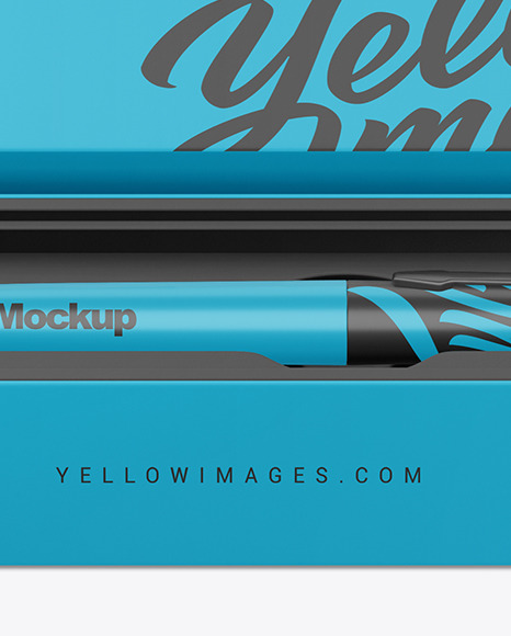 Matte Pen in Box Mockup