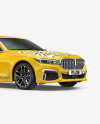 Luxury Sedan Mockup - Half Side View