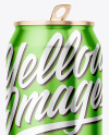 Glossy Metallic Aluminium Can Mockup