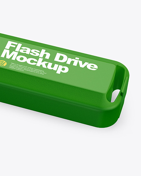 Textured USB Flash Drive Mockup