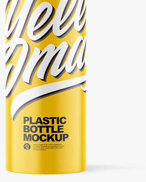 Matte Plastic Bottle Mockup