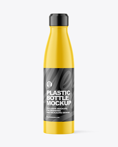 Matte Plastic Bottle Mockup