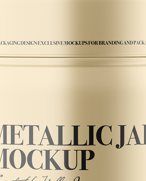 Metallic Jar Mockup