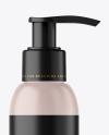 Matte Cosmetic Bottle with Pump Mockup Matte Cosmetic Bottle with Pump Mockup