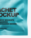 Metallic Sachet with Zip Lock Mockup