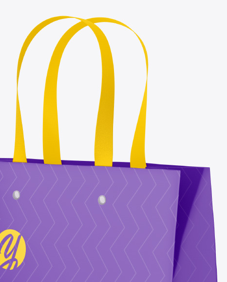 Glossy Paper Bag Mockup