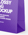 Glossy Paper Bag Mockup