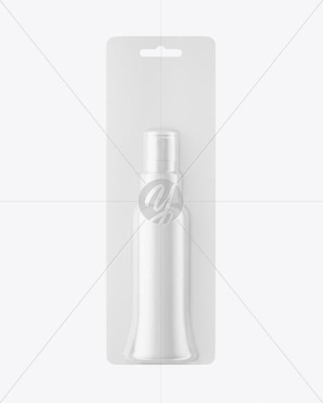 Spray Bottle Blister Pack Mockup