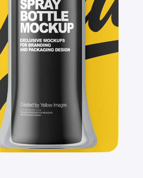 Spray Bottle Blister Pack Mockup