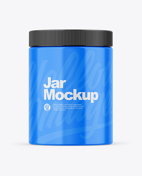 Glossy Jar Mockup