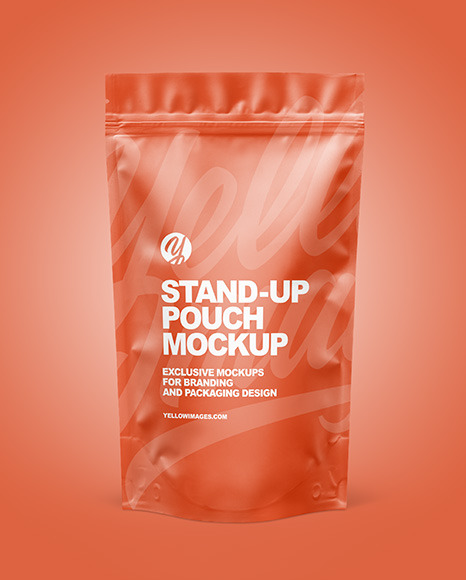 Matte Stand-up Pouch Mockup