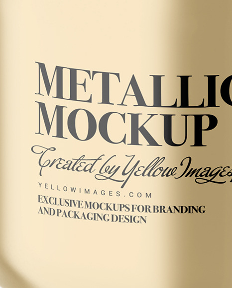 Metallic Jar Mockup