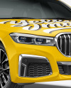 Luxury Sedan Mockup - Half Side View