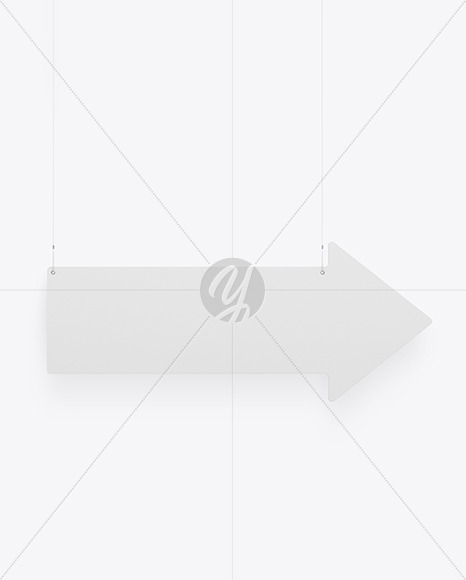 Matte Arrow Sign Mockup Matte Arrow Sign Mockup