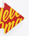 Matte Arrow Sign Mockup Matte Arrow Sign Mockup
