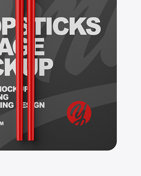 Chopsticks in Matte Pack Mockup