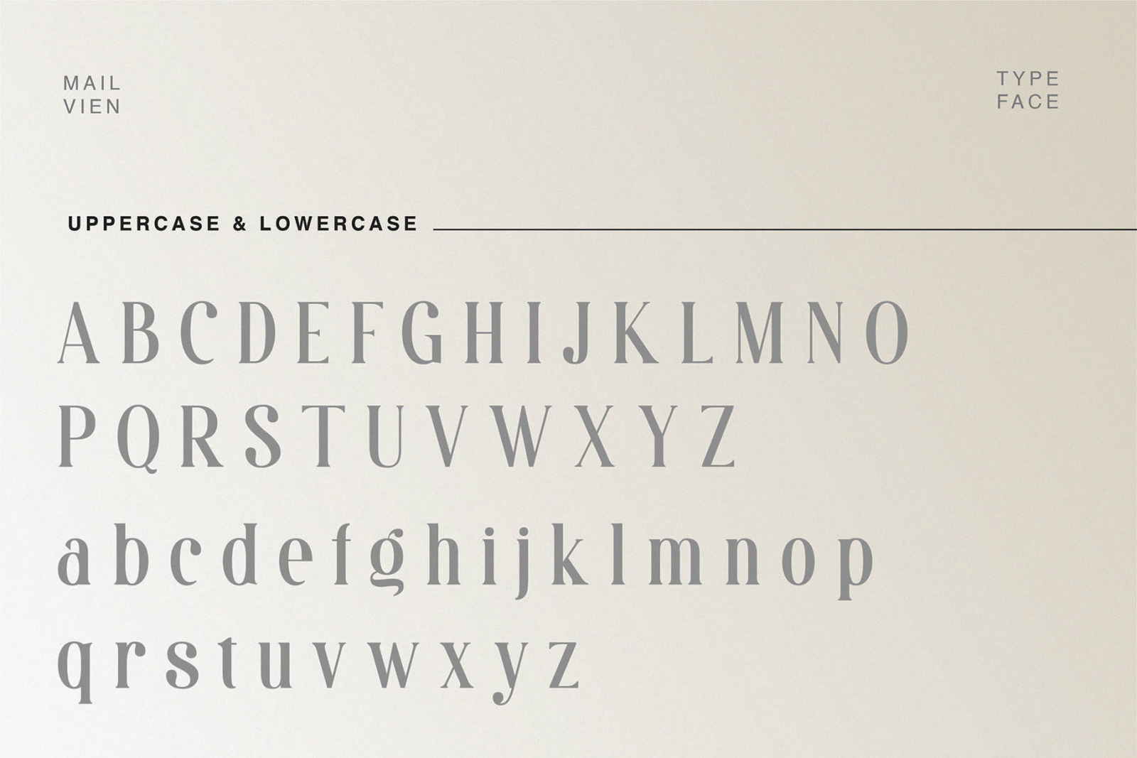 Mailvien - Modern Ligature Typeface Mailvien - Modern Ligature Typeface