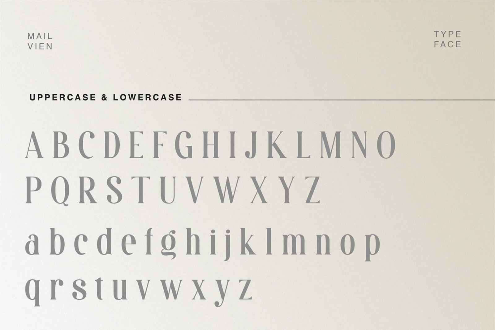 Mailvien - Modern Ligature Typeface