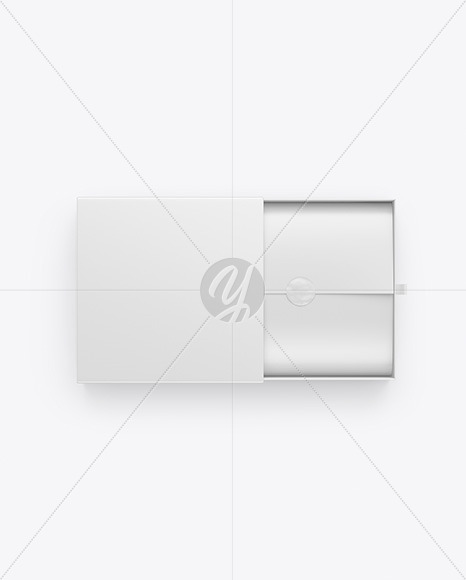 Opened Gift Paper Box Mockup