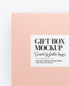 Opened Gift Paper Box Mockup