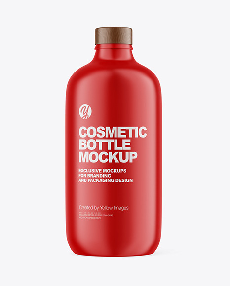 Matte Cosmetic Bottle Mockup