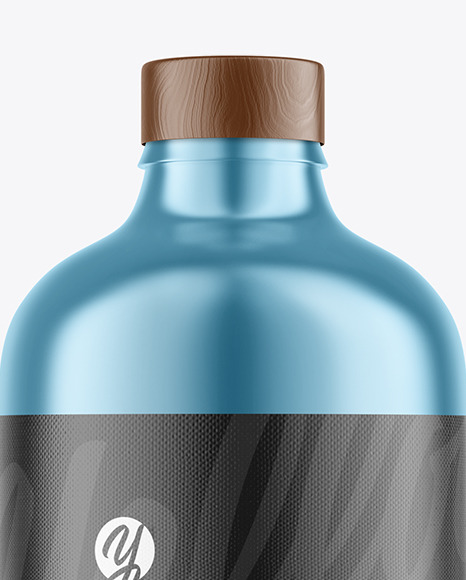 Metallic Cosmetic Bottle Mockup