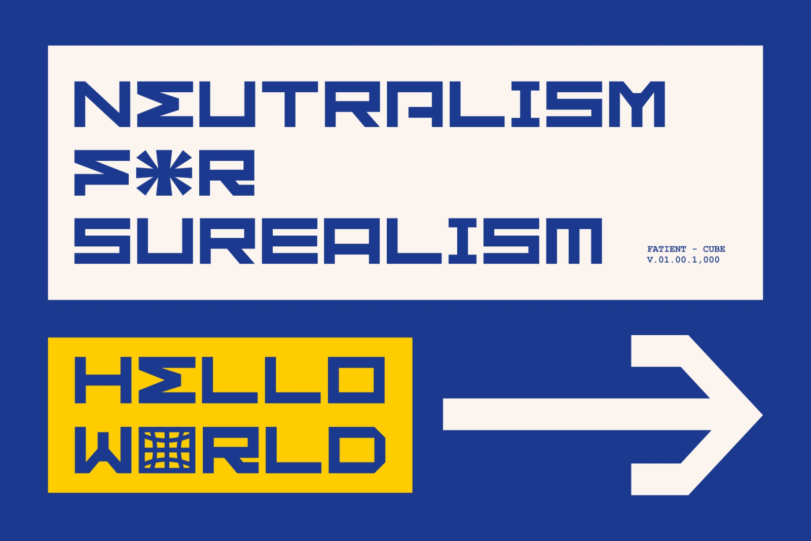 GR Fatient - Modern Cubical Typeface GR Fatient - Modern Cubical Typeface