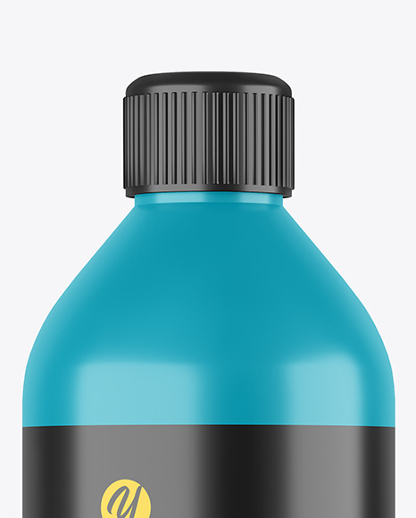 Glossy Plastic Bottle Mockup