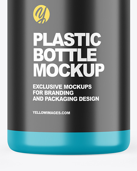 Glossy Plastic Bottle Mockup