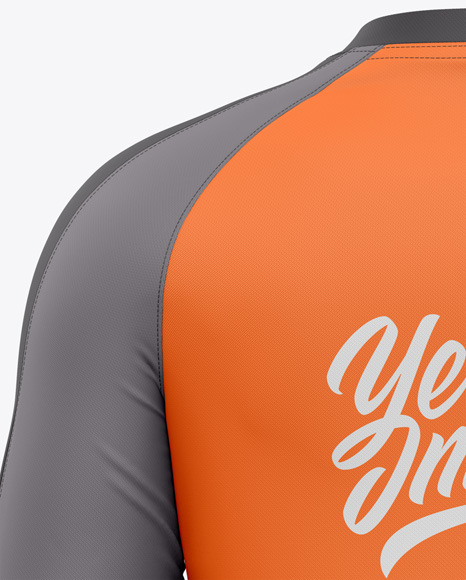 Long Sleeve Raglan Jersey Mockup