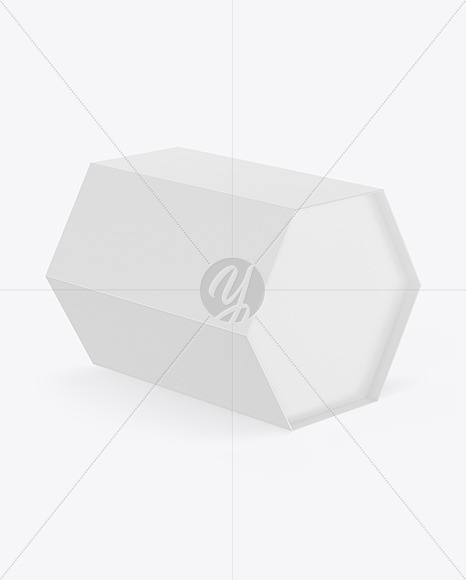 Hexagon Paper Box Mockup