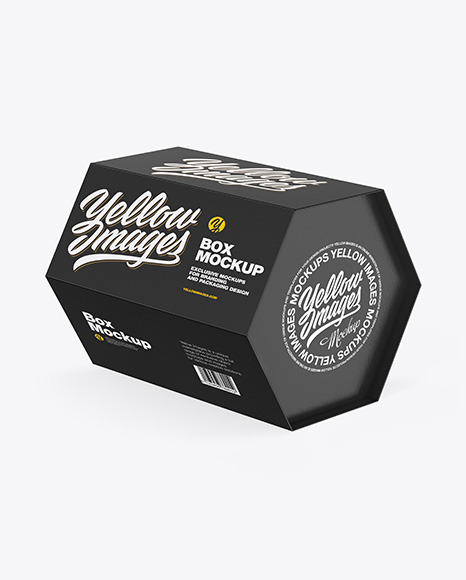 Hexagon Paper Box Mockup