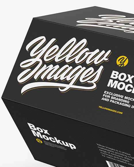 Hexagon Paper Box Mockup