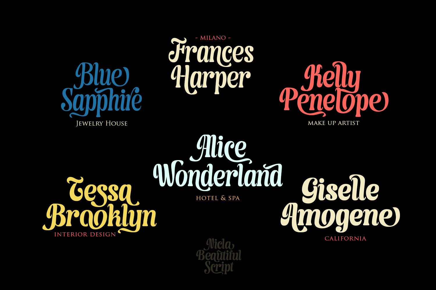 Nicla - Beautiful Script Family Nicla - Beautiful Script Family
