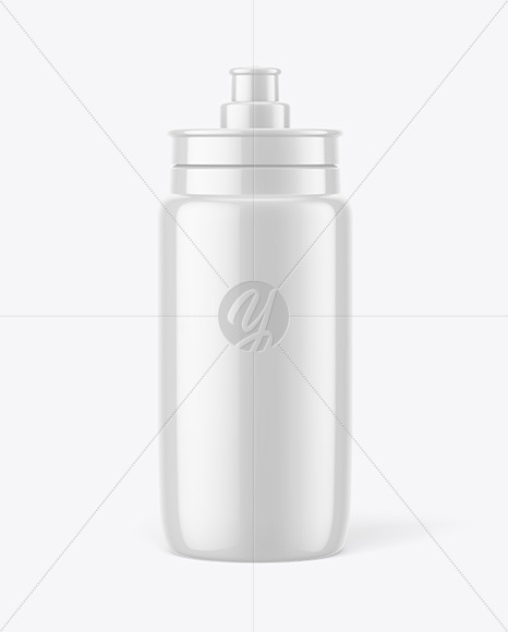 Glossy Sport Bottle Mockup